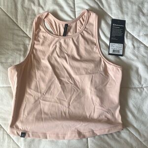 pink back country athletic cropped tank top